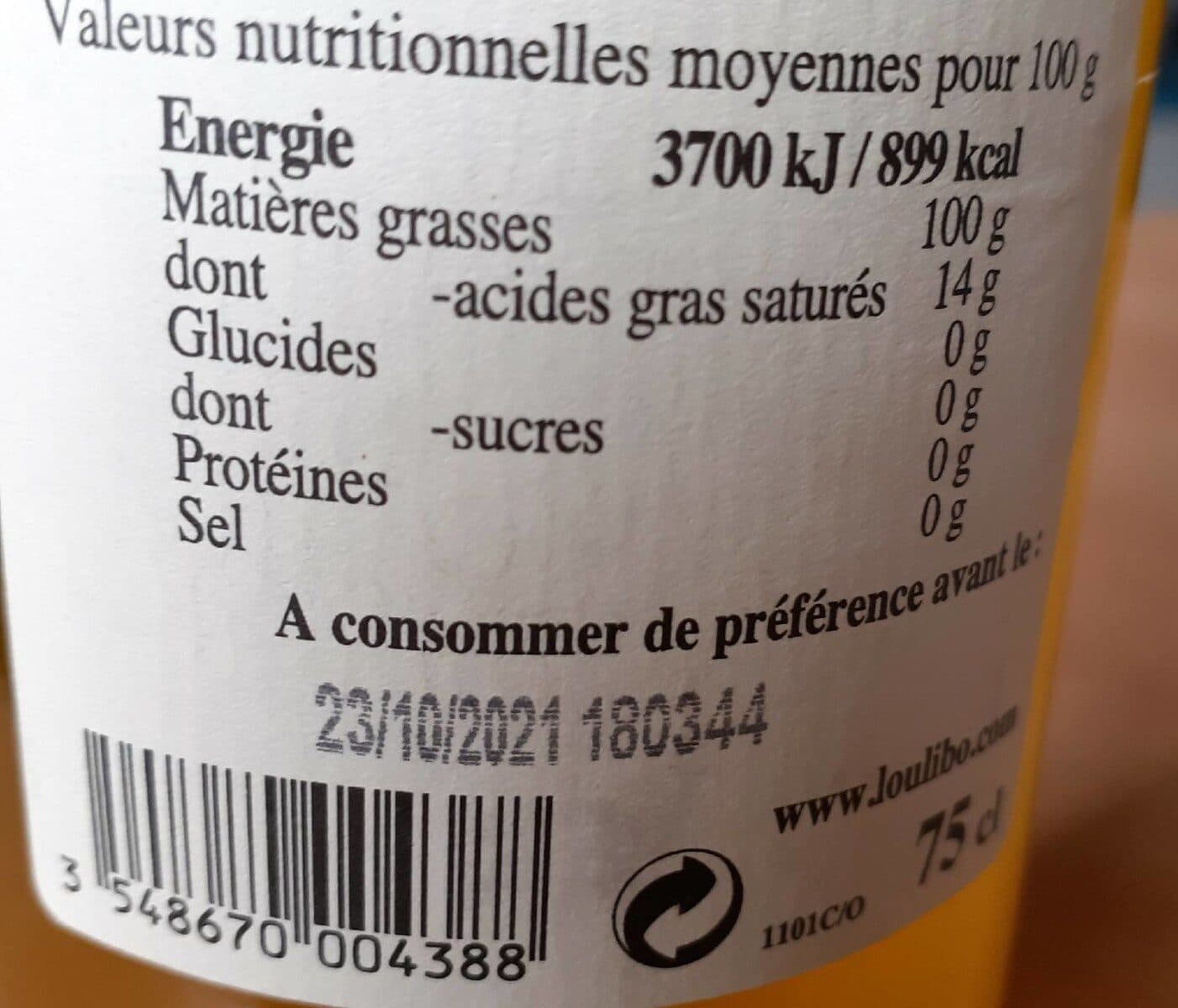 L’oulibo Huile d olive packshot