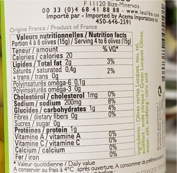 Côté Olivier - l'oulibo Olives vertes packshot