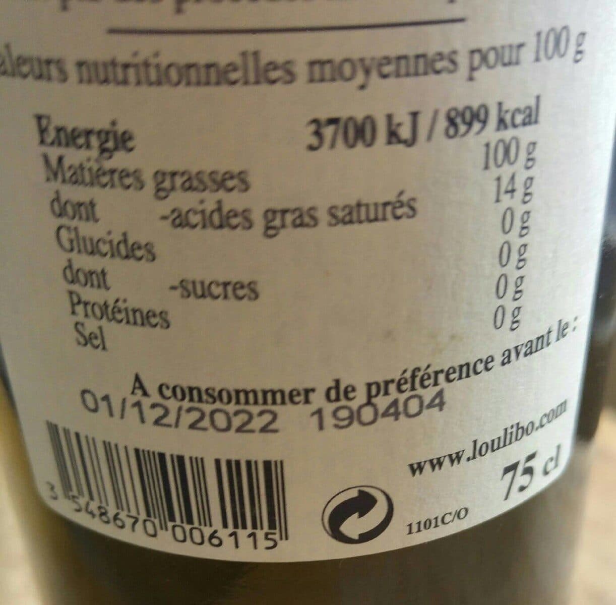 L'Oulibo Huile d'olive vierge extra cuvée Oliviere packshot