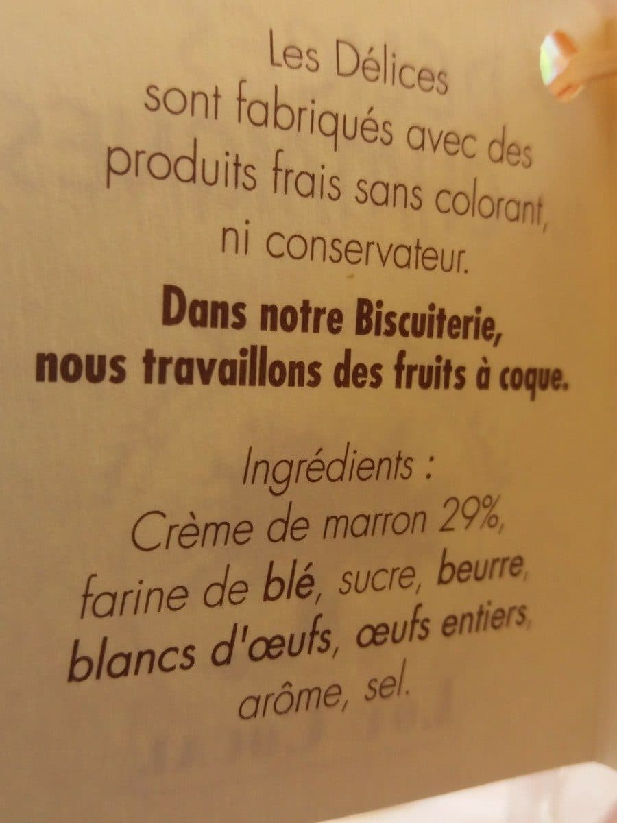 Open Food Facts Délices aux châtaignes packshot