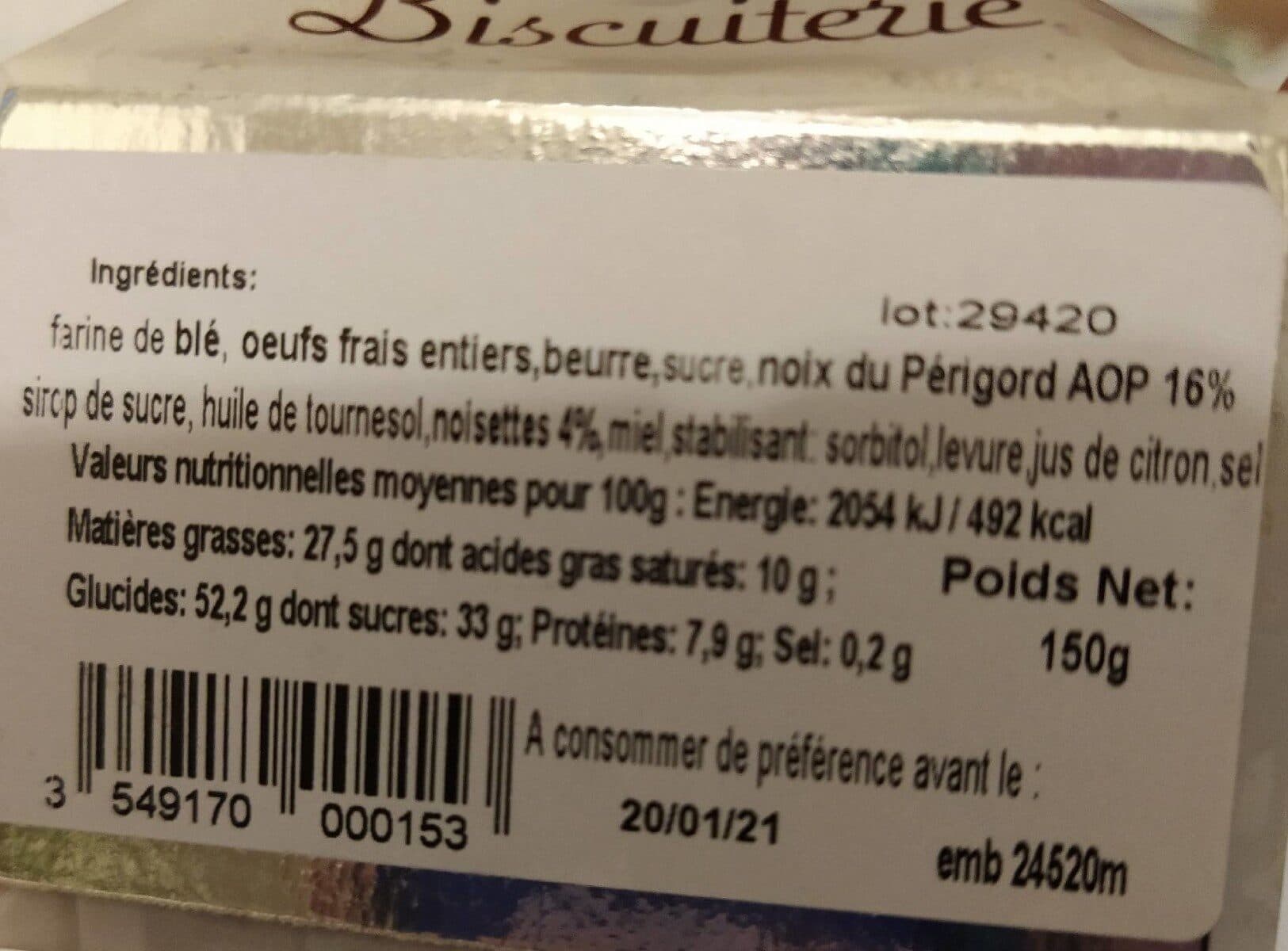 Open Food Facts Les lolottes aux noix du perigord packshot
