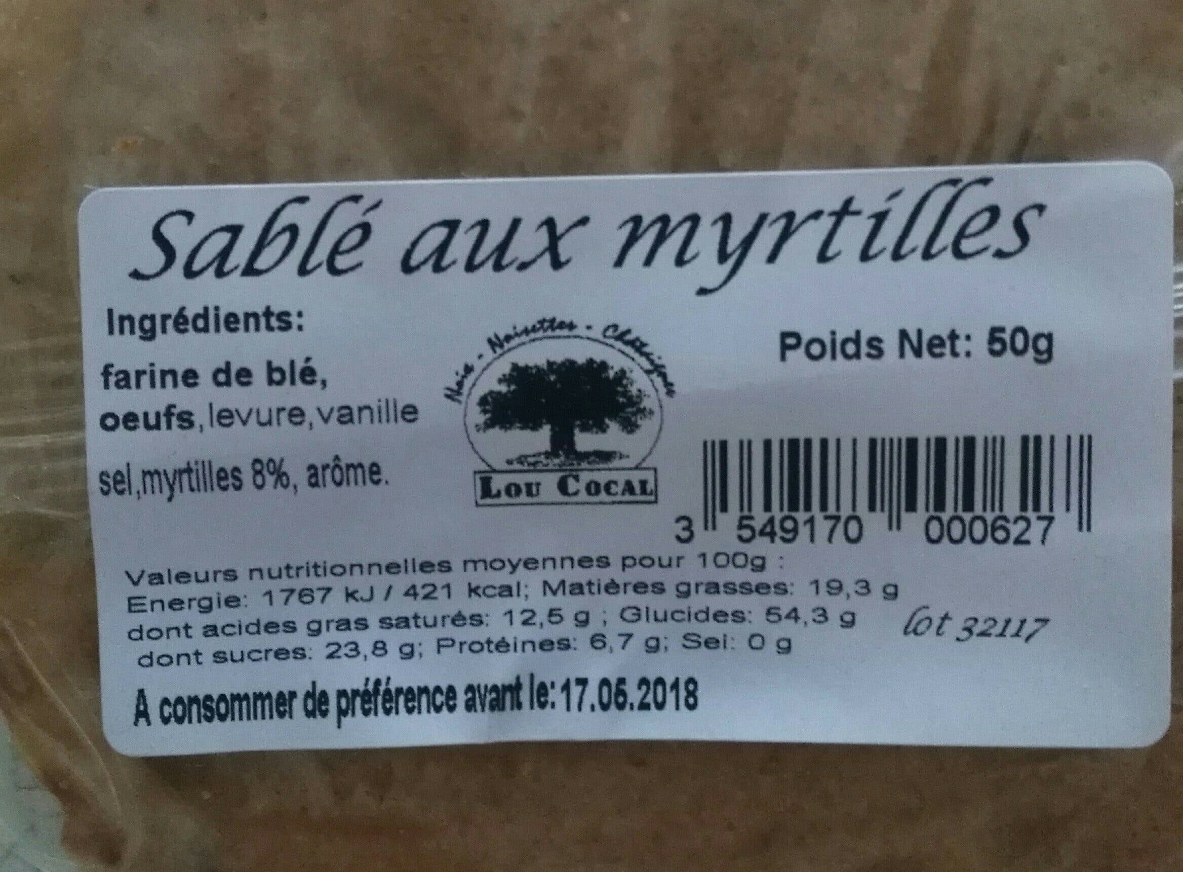 LOU LOCAL Sablé aux Myrtilles packshot