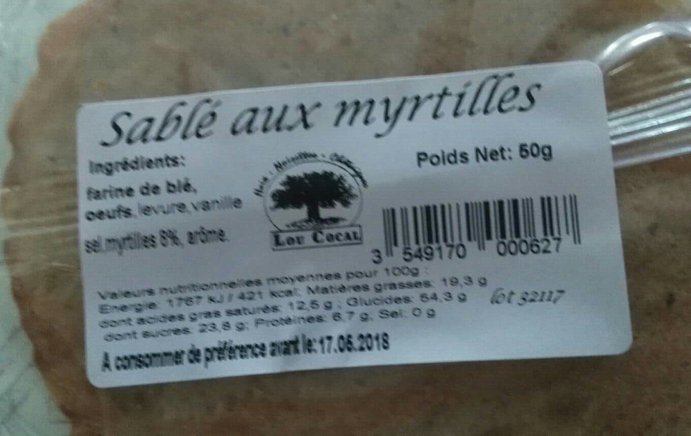 LOU LOCAL Sablé aux Myrtilles packshot