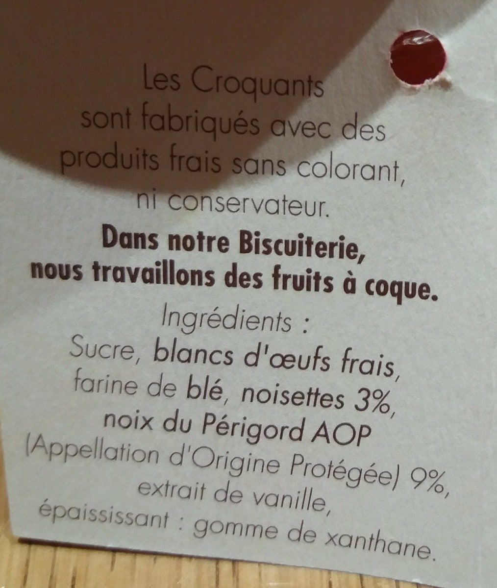 Open Food Facts Croquants aux noix du Périgord AOP packshot
