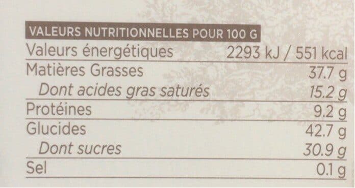 Open Food Facts Tarte aux noix du Perigord packshot