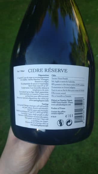 Dupont Cidre Réserve packshot