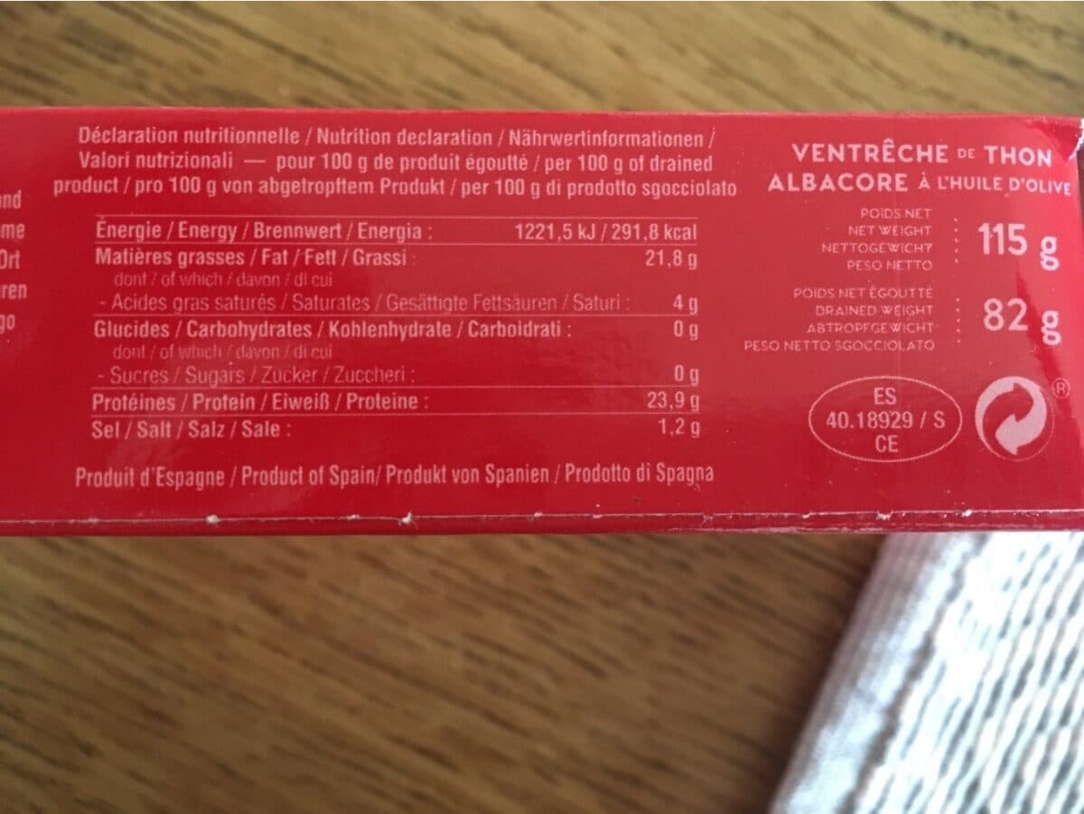 La Guildive Ventreche de thon albacore packshot