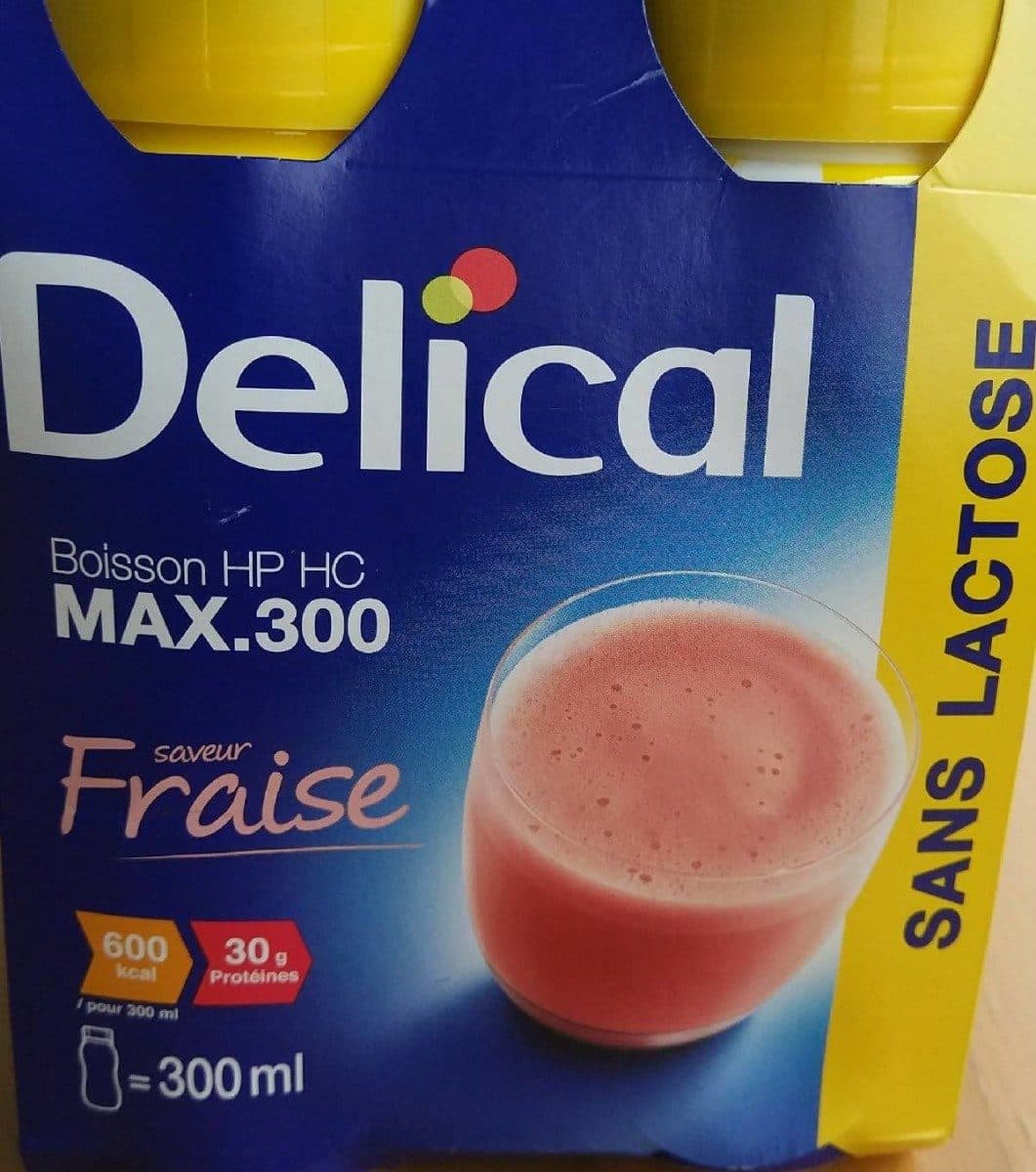 Delical Delical Max 300 Fraise 4X300ML packshot