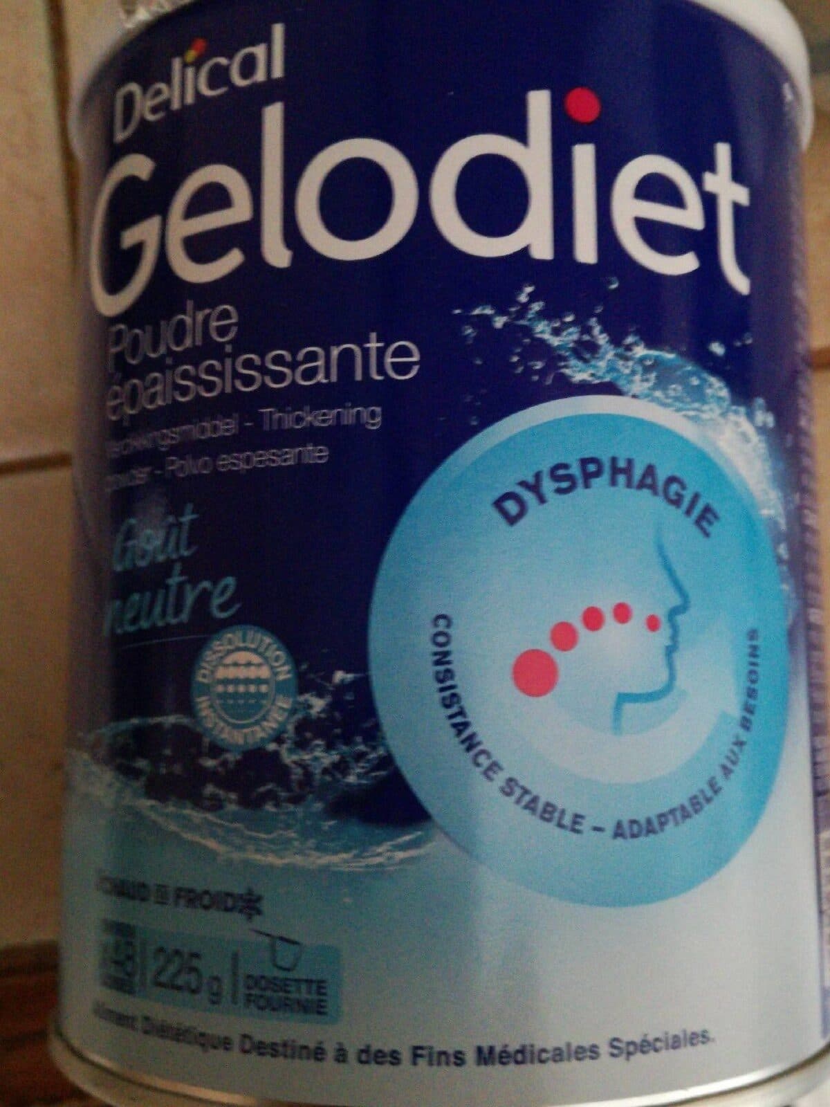 Delical Gelodiet Poudre Epaissisant Pot 225G packshot
