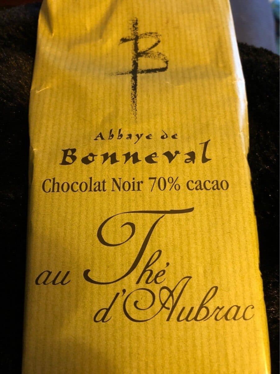 Abbaye de Bonneval Chocolat noir au thé d'Aubrac packshot
