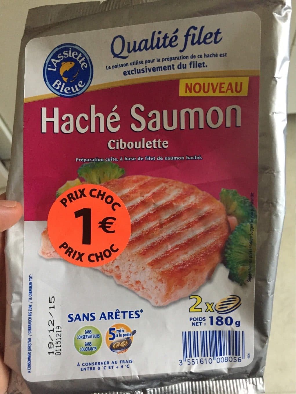 L'Assiette Bleue Haché saumon packshot