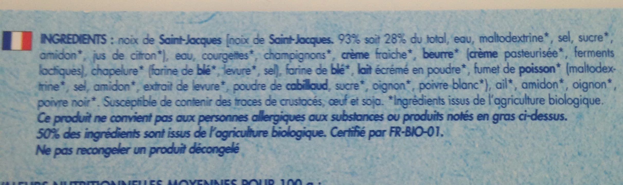 Bleu Vert Coquilles st jacques packshot