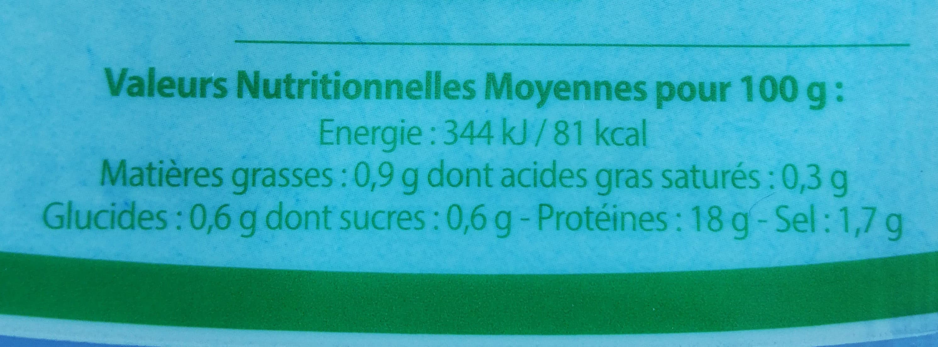Bleu Vert Crevette Bio nature décortiquées cuites packshot