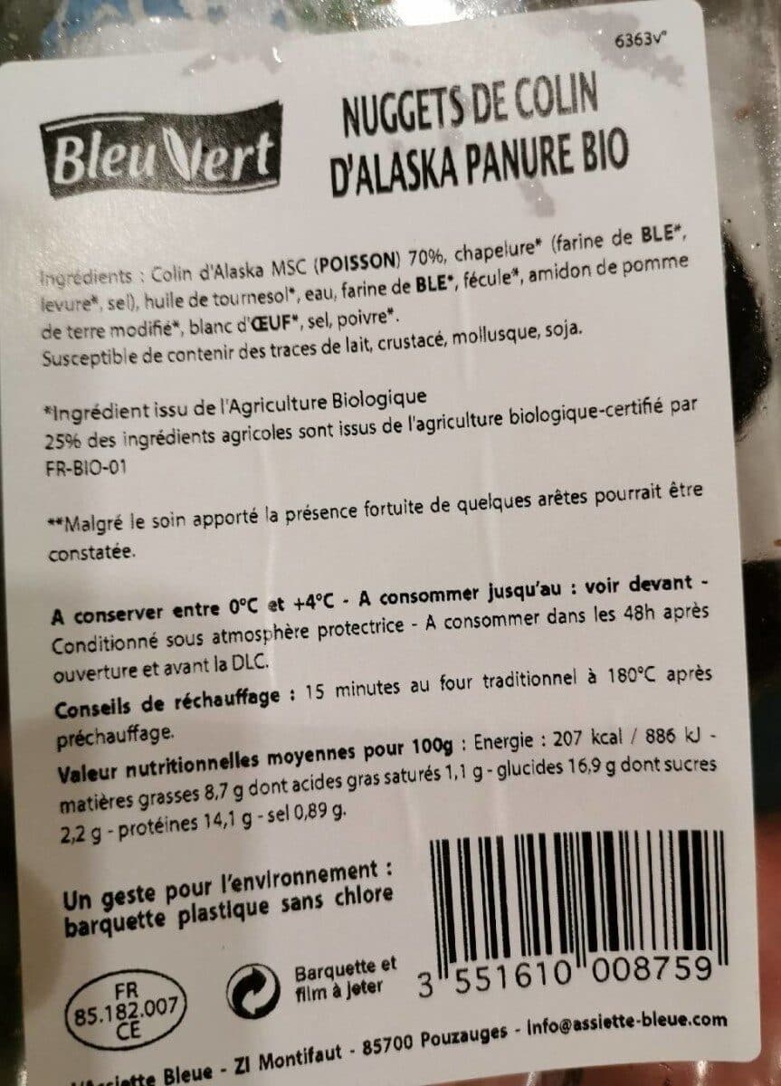 Bleu Vert Nuggets de Colin d'Alaska packshot
