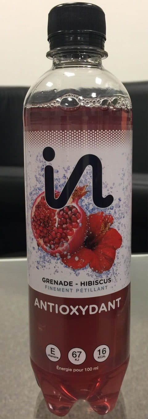 IN freshhh Boisson petillante aux saveurs de Grenade Hibiscus Vitamine E packshot