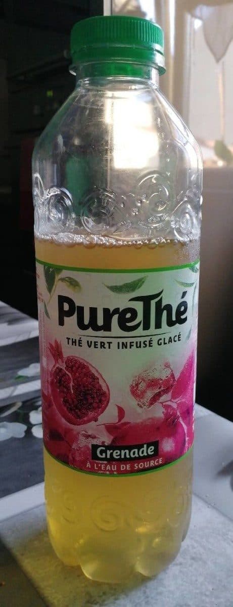 Open Food Facts Thé vert infusé glacé - grenade à l'eau de source packshot