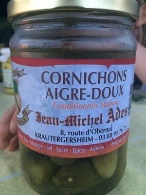Jean Michel Ades Cornichons aigre doux packshot