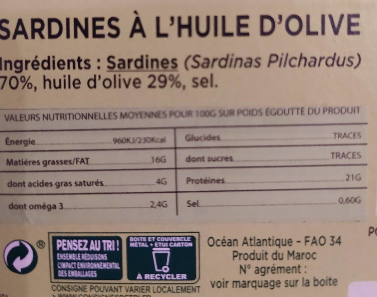 Titus Sardines à l'huile d'olive packshot