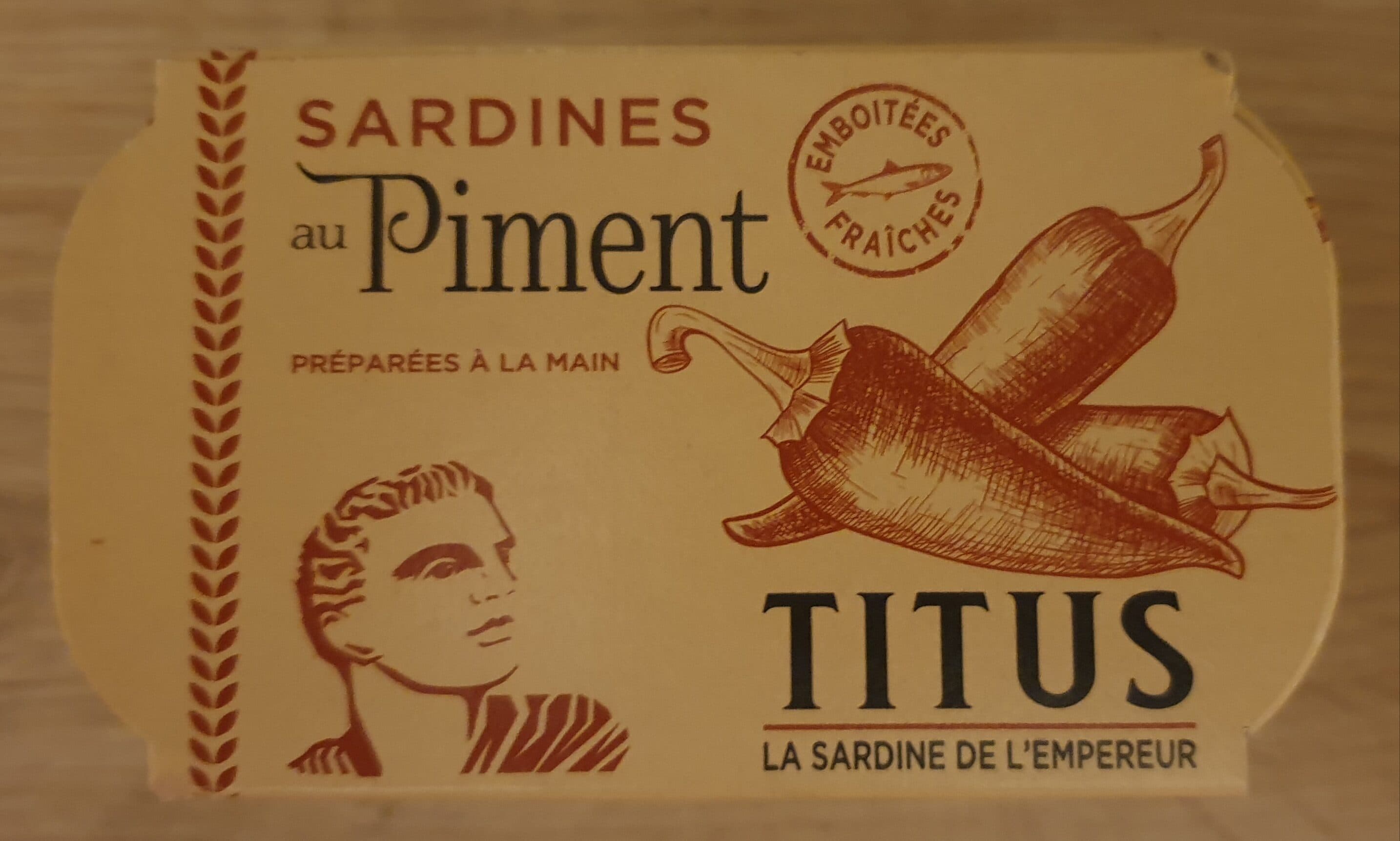 Titus Titus sardines pimentees packshot