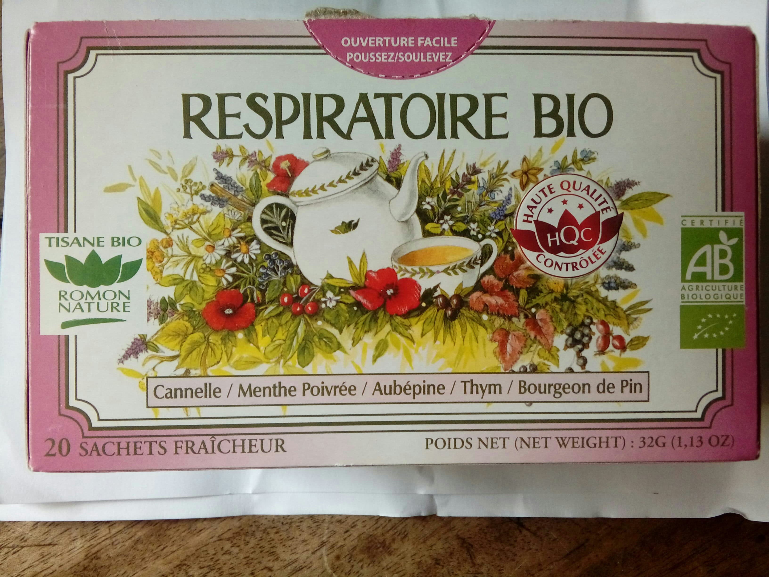 Romon nature Romon Nature Tisane Respiratoire Bio packshot