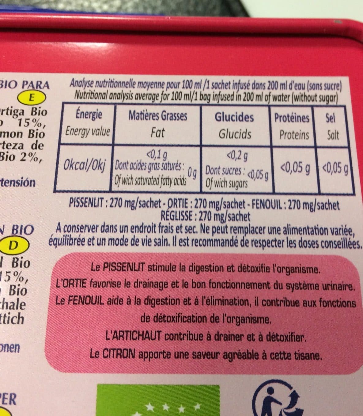 Araquelle Provence D'antan Coffret Provence D'antan Tisane Détox Bio - 30 Sachets Mousseline packshot