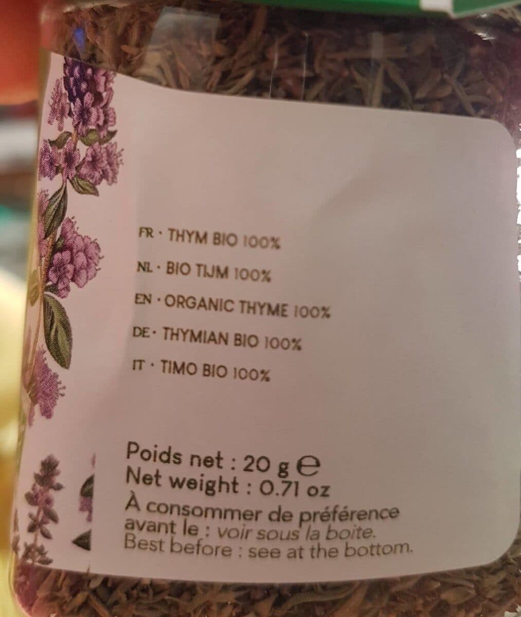 Provence d'Antan Thym Bio Provence Recharge 20 GR - Provence D'antan packshot