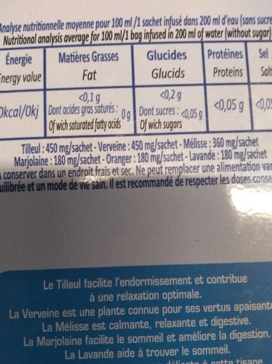 Open Food Facts >tisane Sommeil Bio - 30 Sachets - Provence D'antan packshot