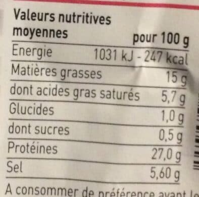 Transgourmet Jambon sec supérieur packshot