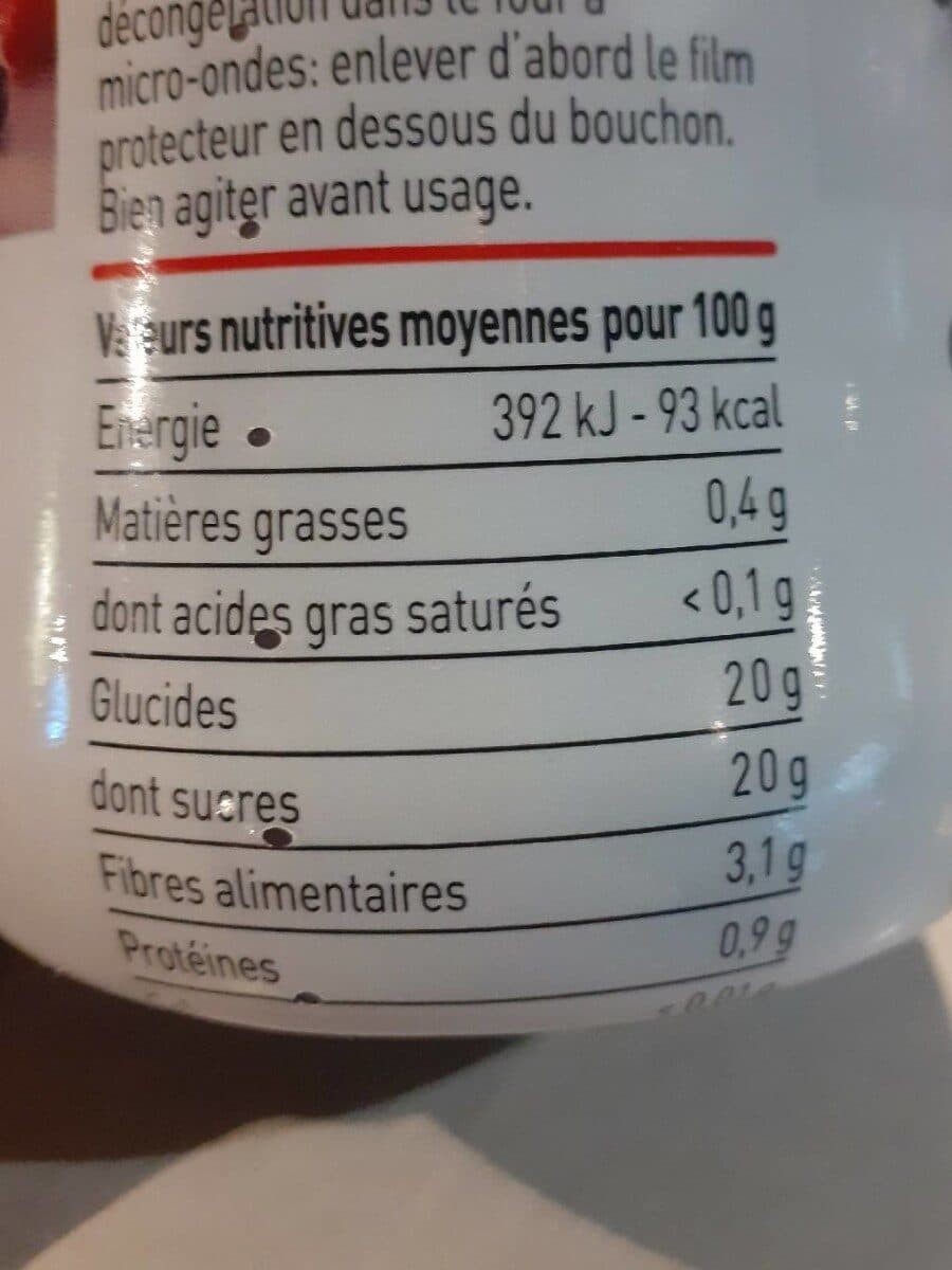 Transgourmet Coulis de fruits rouges packshot