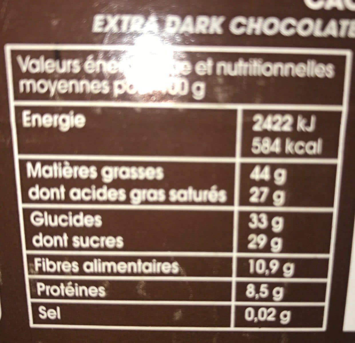 Legave Chocolat couverture extra noir packshot