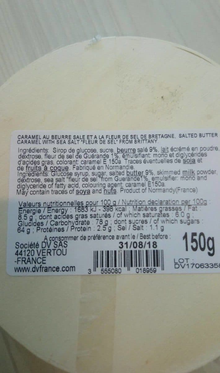 DV SAS Caramels beurre salé packshot