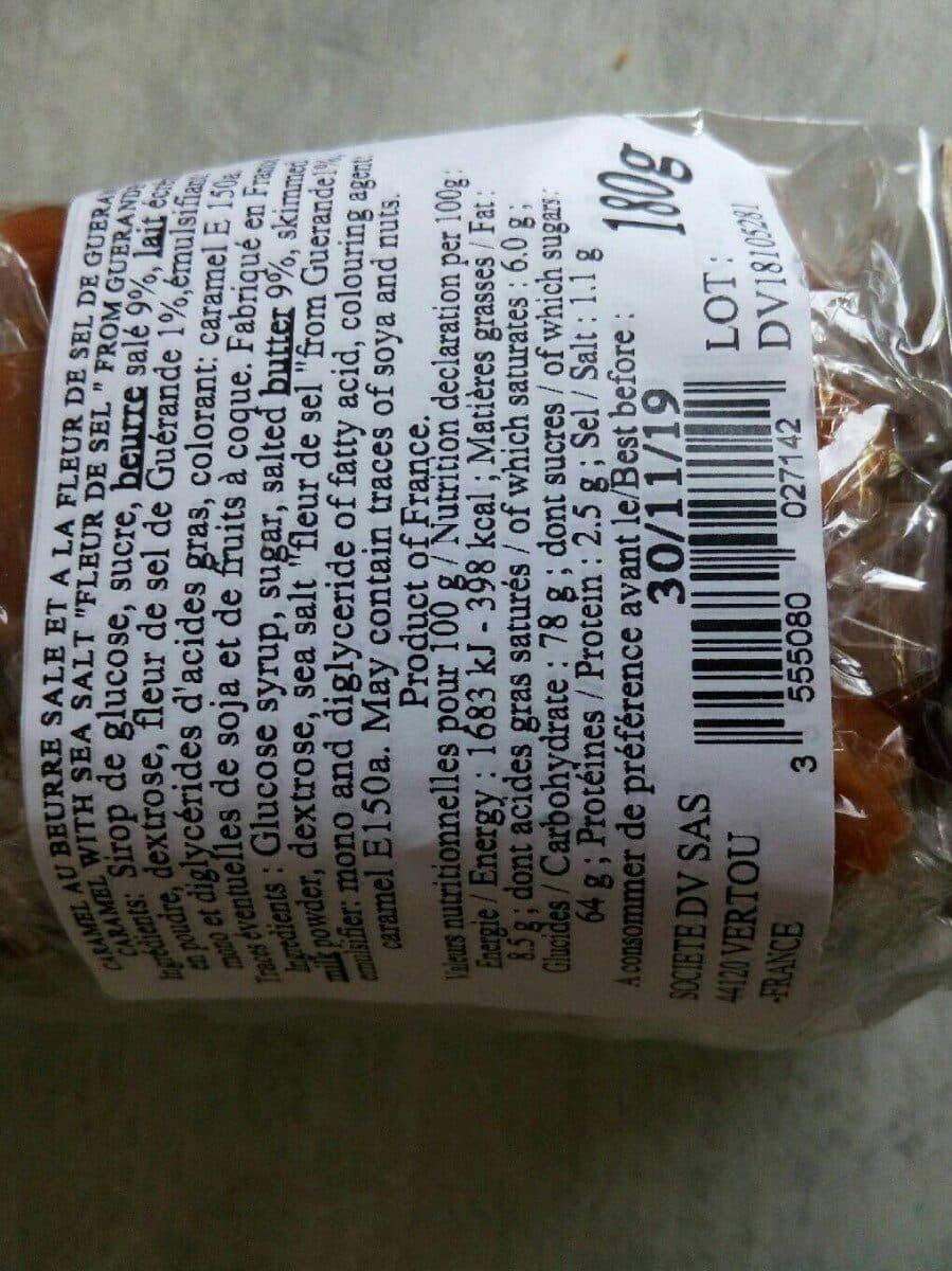 DV SAS Caramels beurre salé packshot