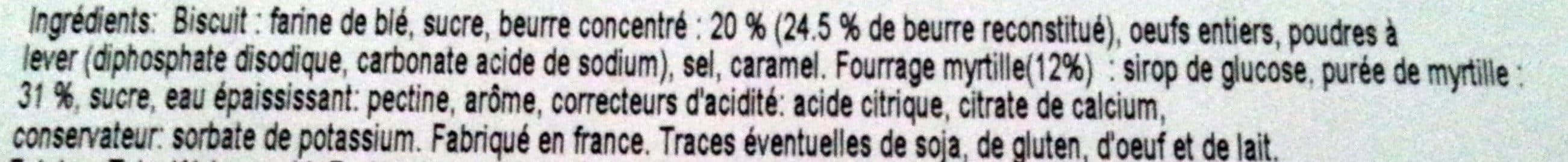 Société DV Chamonix Mont-Blanc - Gâteaux Fourrés Myrtille packshot