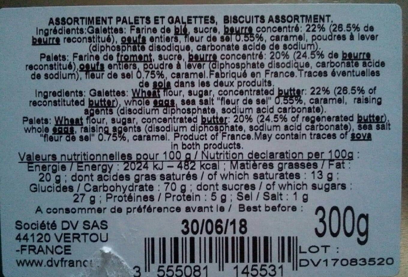 Dv France Assortiment biscuit packshot