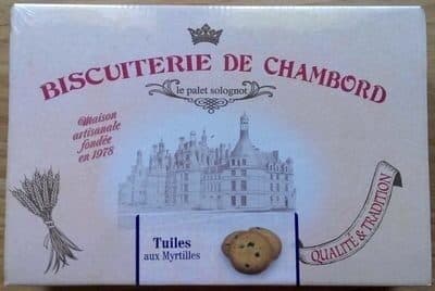 Biscuiterie de Chambord Tuiles aux Myrtilles packshot