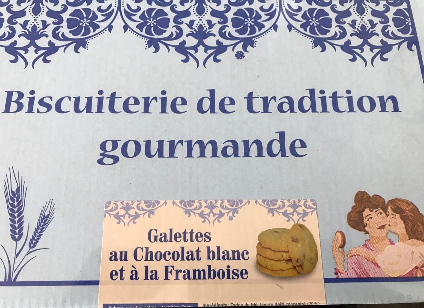 Biscuiterie De Tradition Gourmande Galette au chocolat blanc et a la framboise packshot