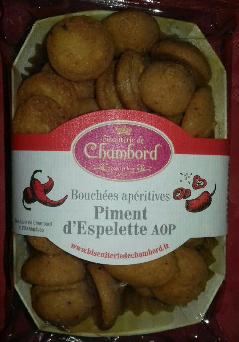 Biscuiterie de Chambord Bouchée apéritives au Piment d'Espelette QOP packshot
