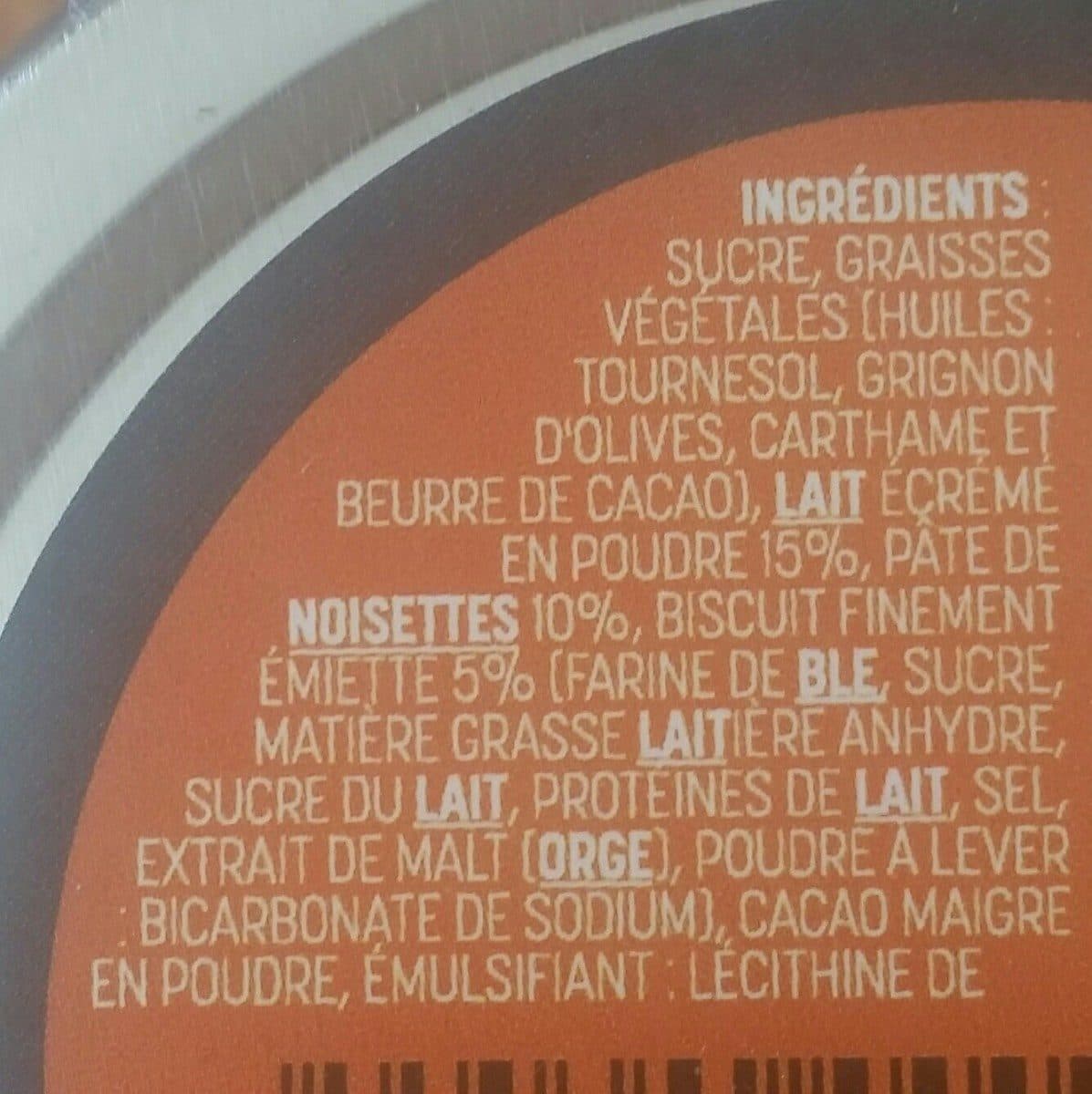 Open Food Facts Pâte à Tartiné - Feulletine noisettes & lait packshot