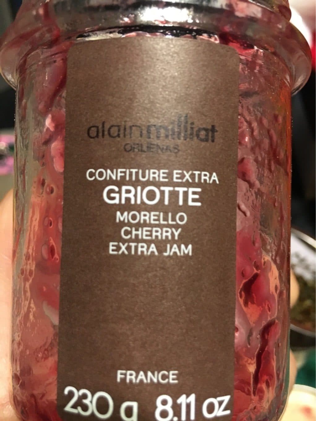 Alain Milliat Alain Milliat - Morello Cherry Extra Jam, 8.11oz (230g) packshot