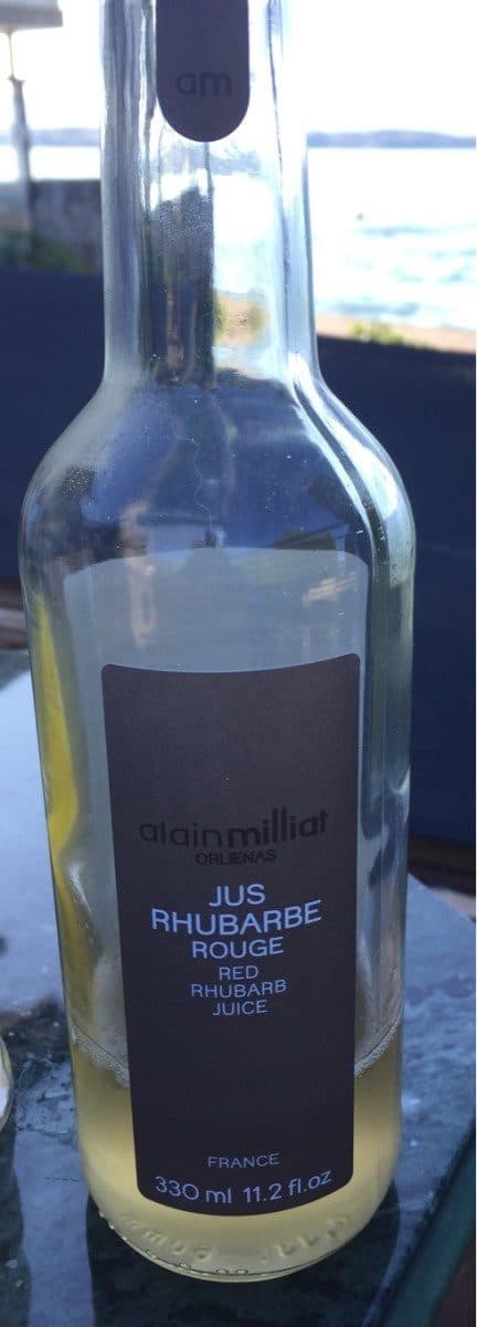 Alain Milliat Jus Rhubarbe rouge packshot