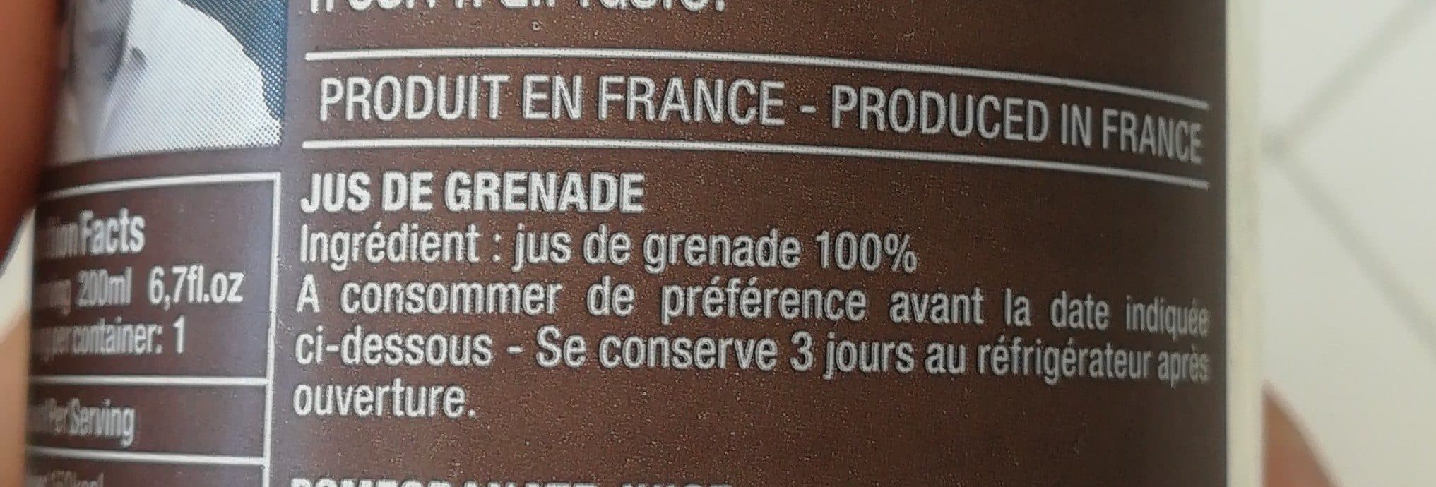 Alain Milliat Jus de grenade packshot