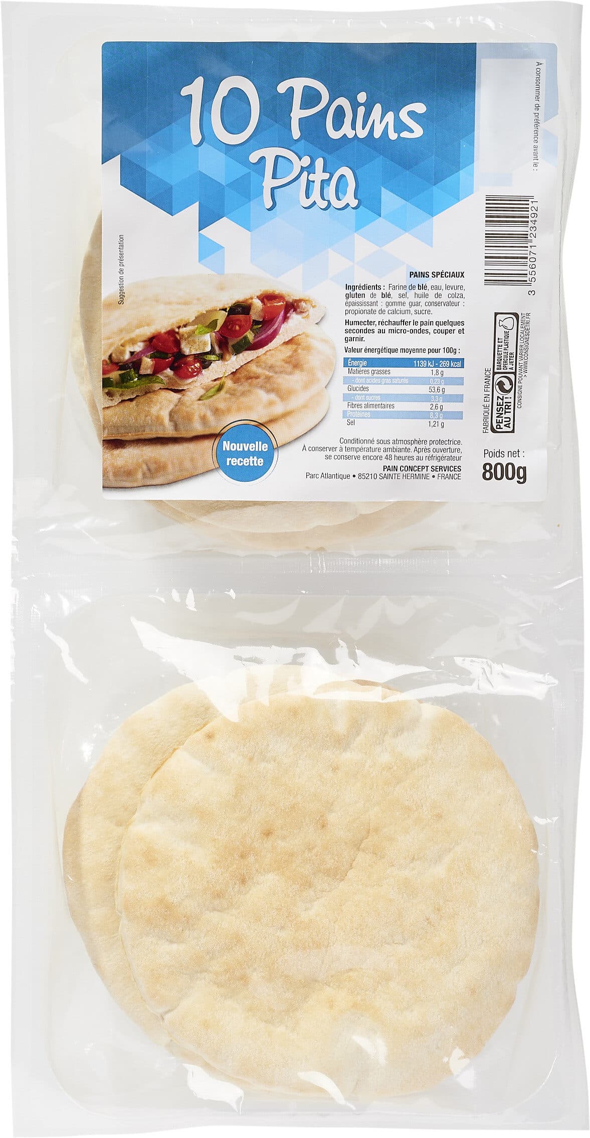 Open Food Facts Pain pita packshot