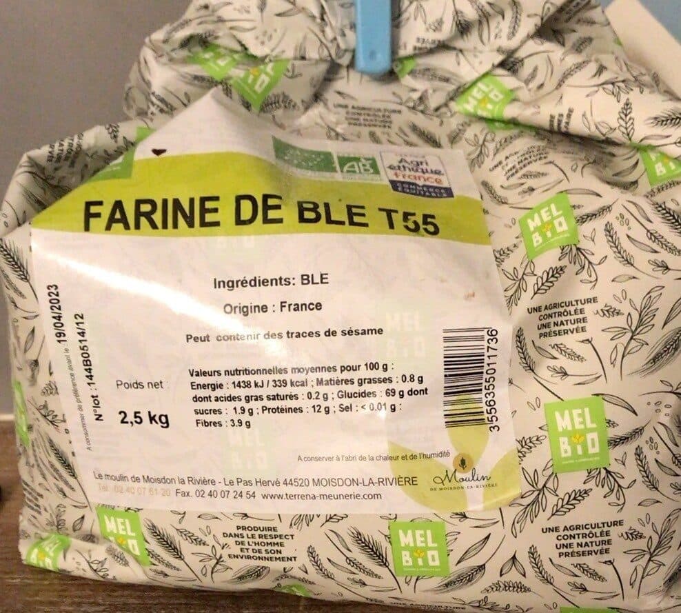 MELBIO Farine de blé T55 packshot