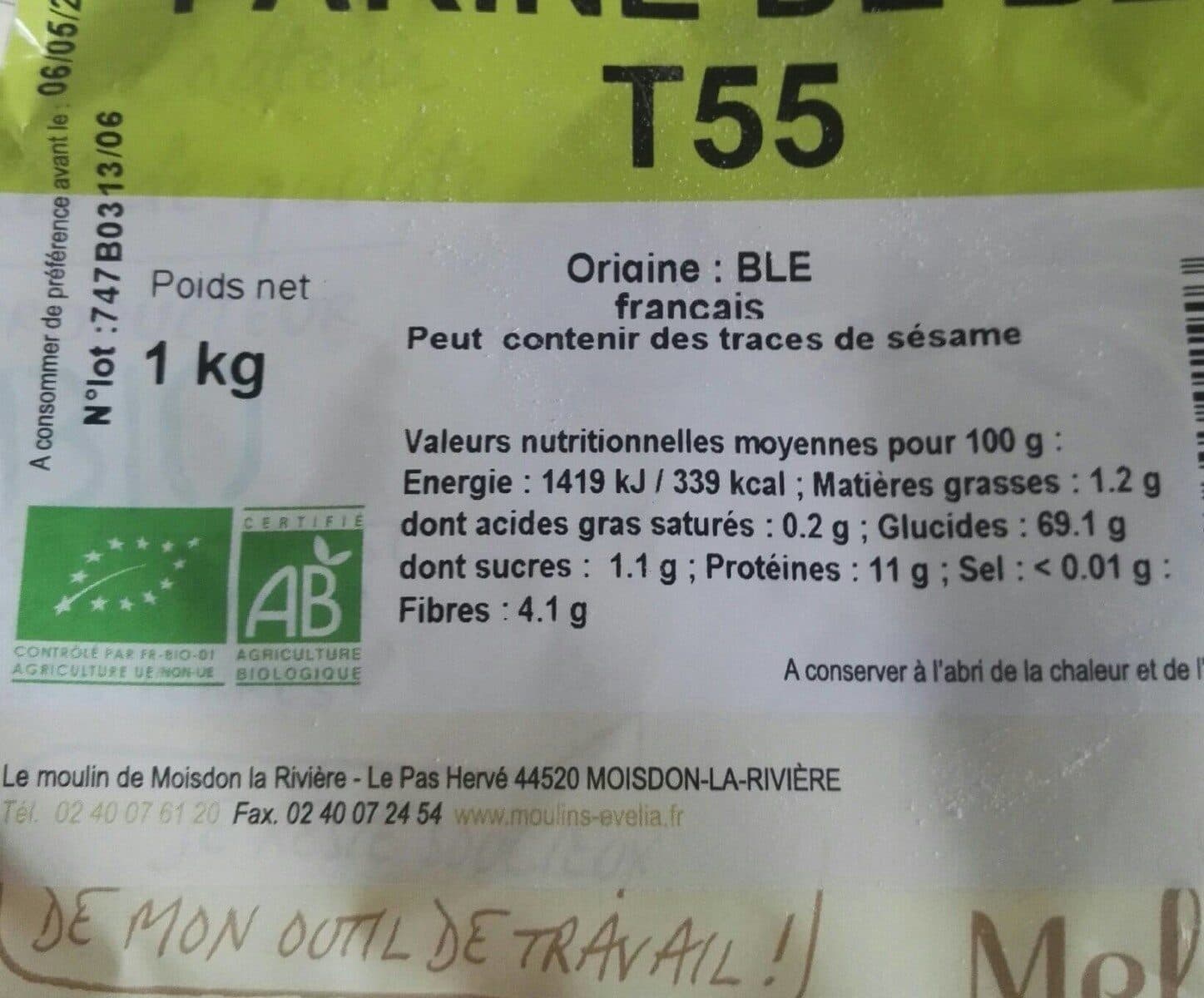 MelBio Farine de blé T55 packshot
