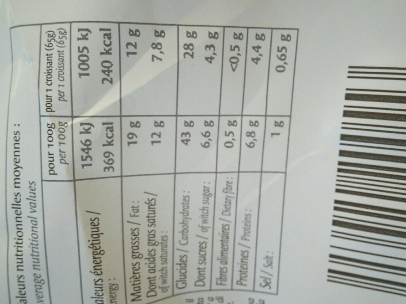 Open Food Facts Chateau Blanc 5 Croissants 325G packshot