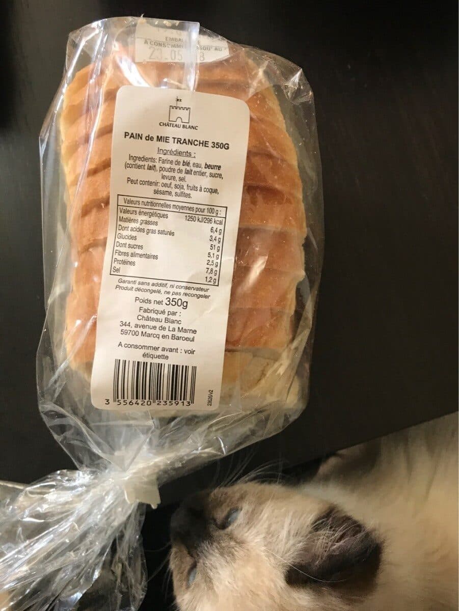 Open Food Facts Pain de mie tranche 350g packshot