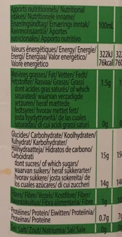 Nu Smoothie Ananas Banane Coco packshot