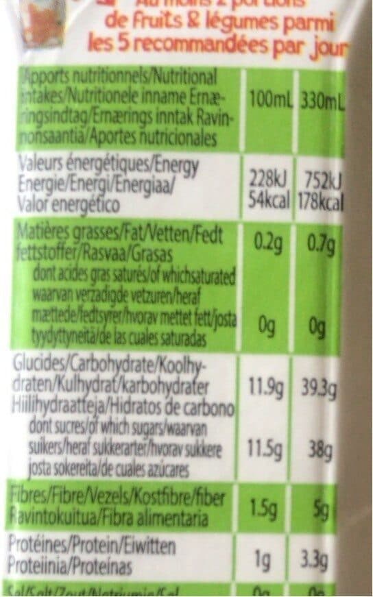 Open Food Facts Smoothie NU packshot