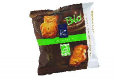 Filet bleu Mini Oursons Nappes De Chocolat Au Lait Bio - Sachet De 35 G packshot