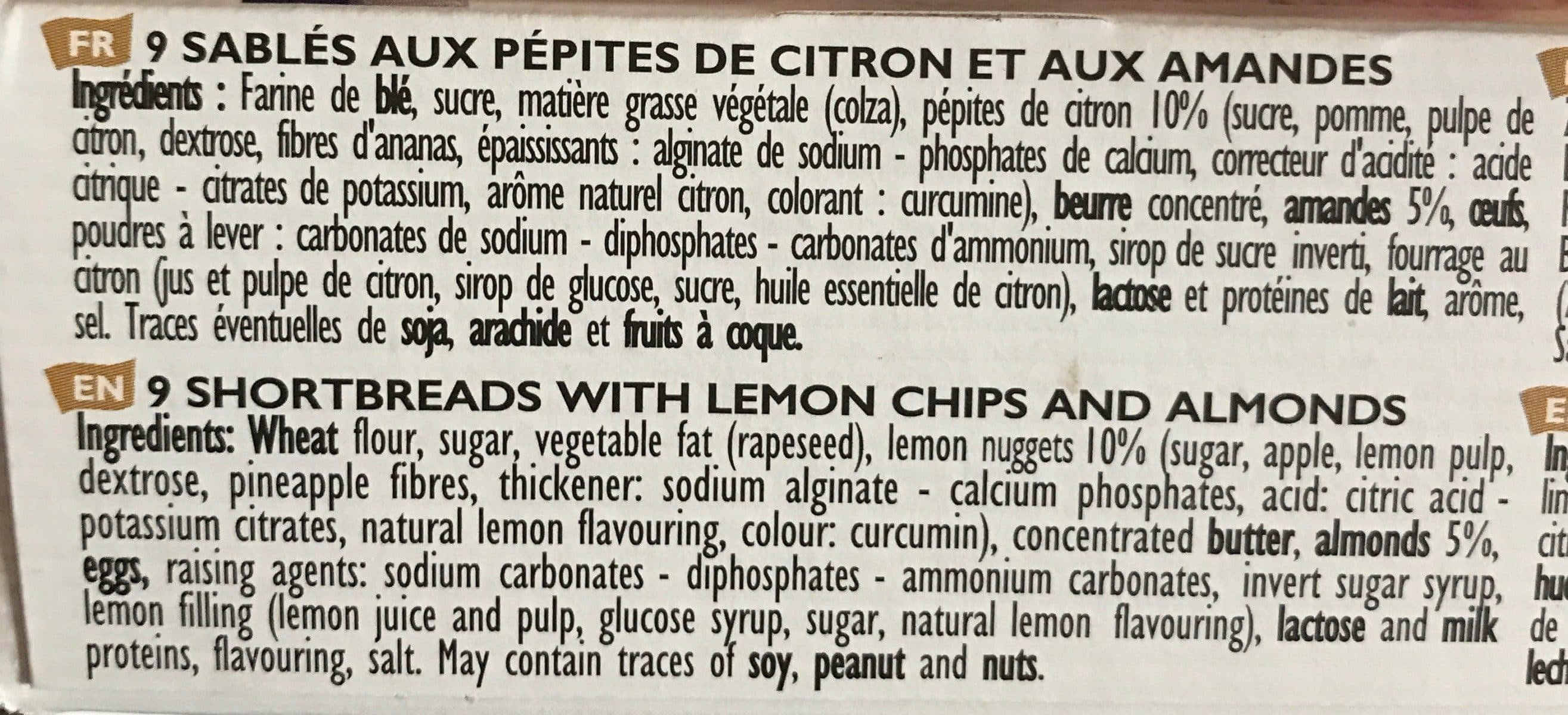 Filet bleu Sables au citron packshot